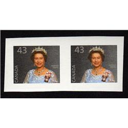 #1358i XF-NH JUMBO IMPERF PAIR QUEEN *S