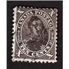 Image 1 : CANADA #16 USED BLACK BROWN PERF 11.75 