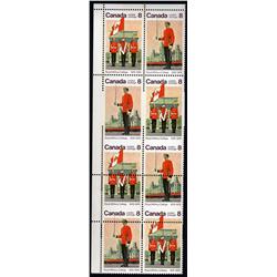 #692-93c XF-NH VERTICAL BLOCK OF 8, IMP