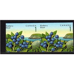 CANADA #1349iii XF-NH IMPERF SCARCE PAIR BLUEBERRY