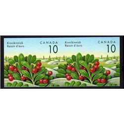 CANADA #1354v XF-NH IMPERF SCARCE PAIR KINNIKINNICK