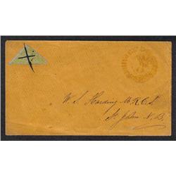 NEW BRUNSWICK #2b HALF USED ON COVER C$