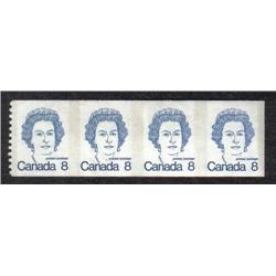 #604ii XF-NH IMPERF STRIP OF 4 
