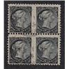 Image 1 : #34b USED BLOCK OF 4 WITH TWO IMPERF HO