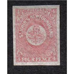 NEWFOUNDLAND #18 IMPERF XF-NH