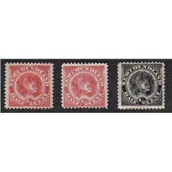 NEWFOUNDLAND #56-57-58 F-VF-LH 