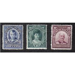 NEWFOUNDLAND #111-112-113 VF-LH 