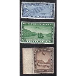 NEWFOUNDLAND #C9-C10-C11 VF-NH 