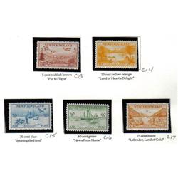 NEWFOUNDLAND #C13 to C17 XF-NH 