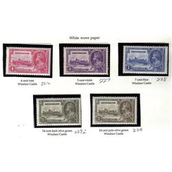 NEWFOUNDLAND #226 to 229 + 229i VF-LH S