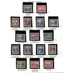 NEWFOUNDLAND #131 to 144 + 139i VF-NH-L