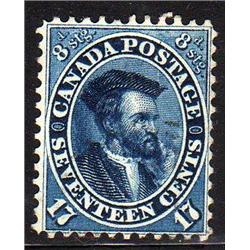 #19 XF-USED VERY LIGHT CANCEL CARTIER C