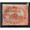 Image 1 : #4iv F-VF GREEN CANCEL IMPERF BEAVER C$