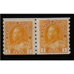 #126i F-VF NH COIL PAIR PERF 8 VERTICAL