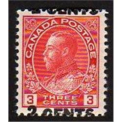 CANADA #139var VF-LH ADMIRAL BADLY SHIF