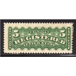 #F2 F-VF-H  REGISTRATION STAMPS