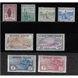 France #B3 TO B10 MINT OG LH SET