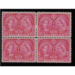 #53 XF-LH BLOCK OF 4 *JUBILEE* C$100,00