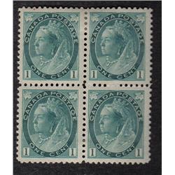 #75 VF-XF LH-H BLOCK OF 4 *NUMERAL ISSUE* C$160,00