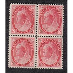 #77 VF 2NH 2LH BLOCK OF 4 *NUMERAL ISSUE* C$320,00