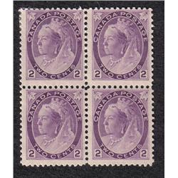 #76 VF 3NH 1LH BLOCK OF 4 *NUMERAL ISSUE* C$400,00