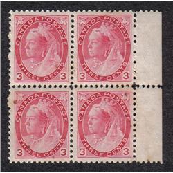 #78 VF NH BLOCK OF 4 *NUMERAL ISSUE* C$840,00