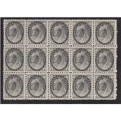 #74 VF 13NH 2LH BLOCK OF 15 *NUMERAL ISSUE* C$330,00