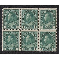 #104i F-VF NH BLOCK 6 *ADMIRAL* C$180,00