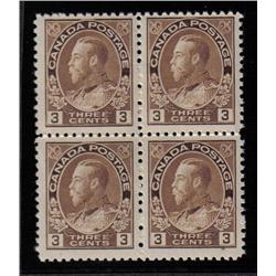 #108b FINE-VF 3NH 1LH BLOCK 4 *ADMIRAL* C$385,00