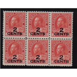 #140 VF-3NH 3LH BLOCK OF 6 C$360,00