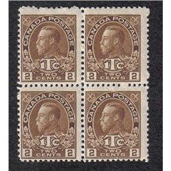 #MR4 MINT NH BLOCK OF 4 *WAR TAX STAMPS*