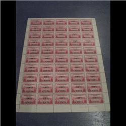 NEWFOUNDLAND #268 XF-NH SHEET OF 50