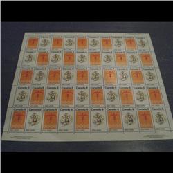#563-64i XF-NH INDIANS FULL SHEET OF 50