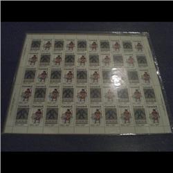 #576-77var XF-NH INDIANS FULL SHEET OF 