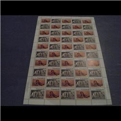 #578-79 XF-NH INDIANS FULL SHEET OF 50 