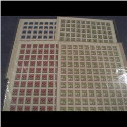 #705, 708, 710 & 711 XF-NH FULL SHEET O