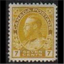  #113iv XF-NH GEM GREENISH YELLOW ADMIRAL CAT$900.00