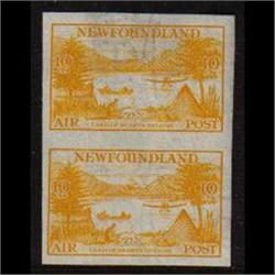  NEWFOUNDLAND #C14a VF-LH IMPERF PAIR *WATERMARK PAPER*