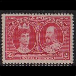  CANADA #98+var VF-NH CARMIN + ROSE SHADE CAT$240.00