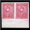 Image 1 : NEWFOUNDLAND #189a-var XF IMPERF BOTTOM MARGIN PAIR