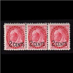 #88i MINT NH NARROW SPACING VARIETY STRIP OF 3 C$180,00
