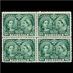 #52 VF NH BLOCK OF 4 JUBILEE C$420,00