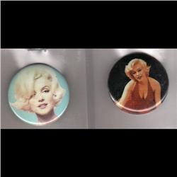 MARILYN MONROE BOTTONS COLLECTION QTT11 + 3 MAGNET CARD