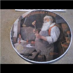 1984 CHRISTMAS PLATE *rockwell classic collection* Certification