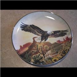 1992 PLATE *EAGLE IN DESERT* #3850/10000 PORCELAIN