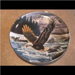 1992 PLATE *EAGLE OVER THE RAPID* #4242/10000 PORCELAIN
