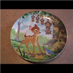 DISNEY PLATE *BAMBI WOODLAND FRIENDS* #40/20000 LOW NUMBER