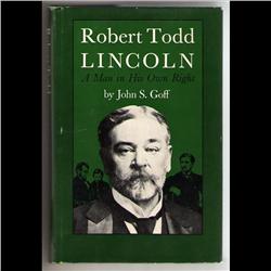 BOOK AND CHEQUE SIGNED BY ROBERT T LINCOLN WITH AUTHENTICITY LETTER