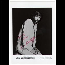 KRIS KRISTOFFERSON SIGNED PHOTO