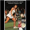 Image 1 : EVONNE GOOLAGONG PHOTO SIGNED TENNIS WIMBLEDON 1980 CHAMPION